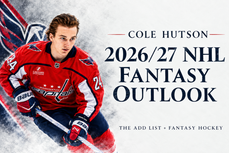 cole hutson fantasy outlook