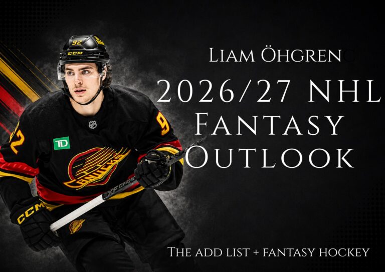 Liam Öhgren : 2026/27 NHL Fantasy Outlook. liam ohgren fantasy outlook (1)