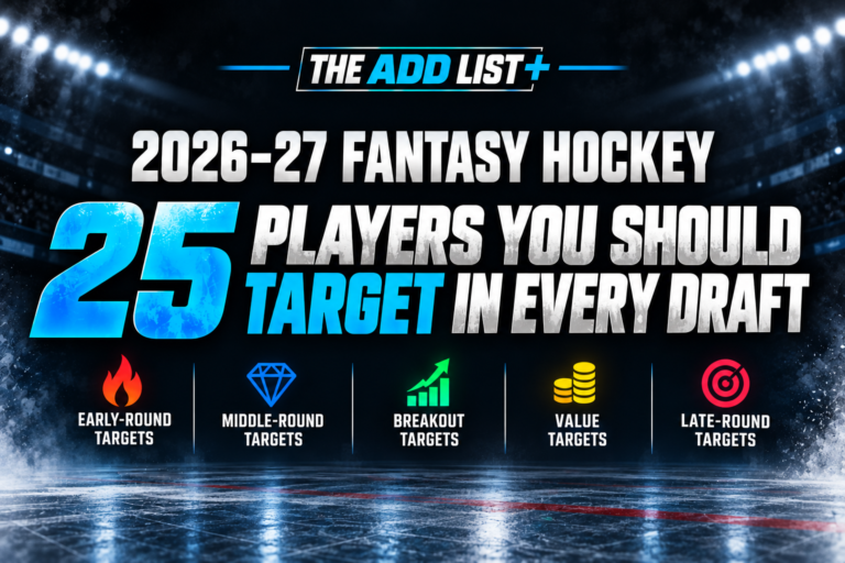 25 players to target in every nhl fantasy draft