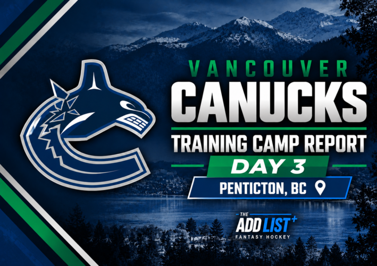 Vancouver Canucks Training Camp Report Day 3 — Penticton, BC canucks training camp day 3
