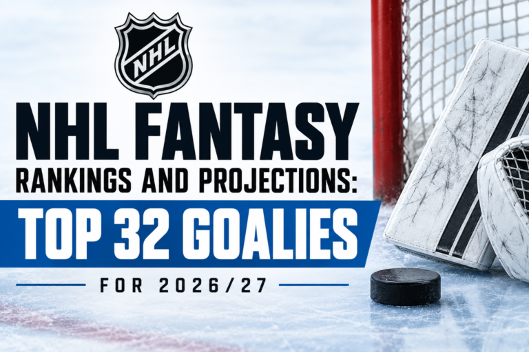 nhl fantasy goalie rankings and projections