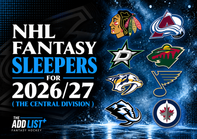 NHL Fantasy Sleepers for 2026/27 ( The Central Division ) nhl fantasy sleeper for 2026 the central division
