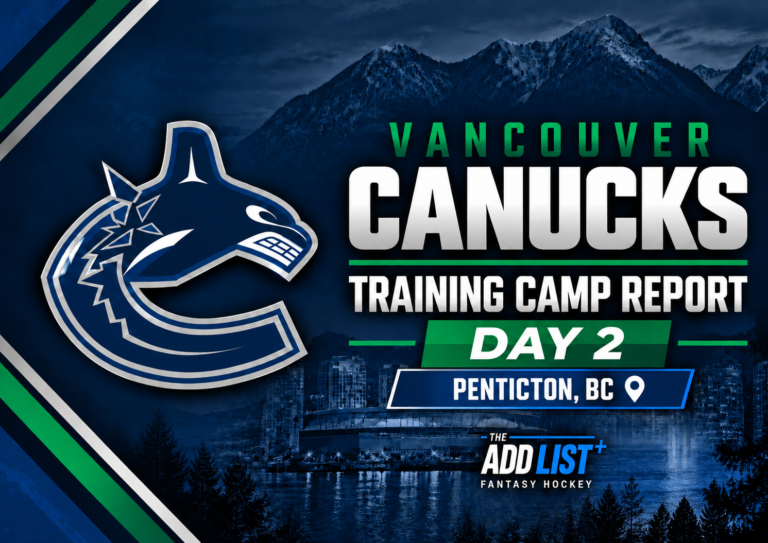 vancouver canucks training camp report day 2