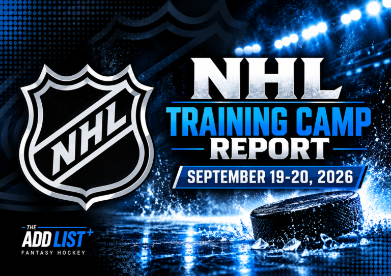 nhl training camp report sept 20