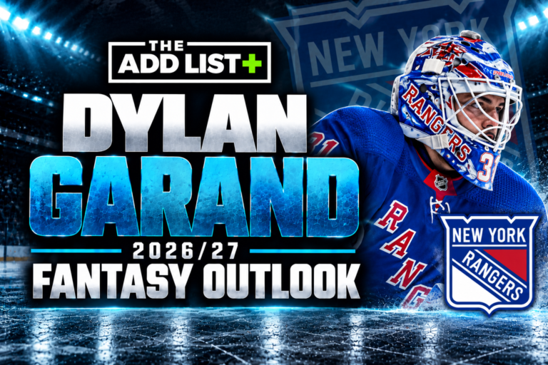 NHL Fantasy Hockey: Dylan Garand — Fantasy Outlook dylan garand fantasy outlook