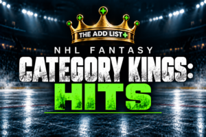 NHL Fantasy Category Kings : Hits – 15 Hitters with value to target.