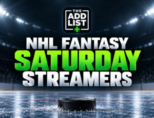 NHL Fantasy Hockey: 10 Saturday Streamers to Target
